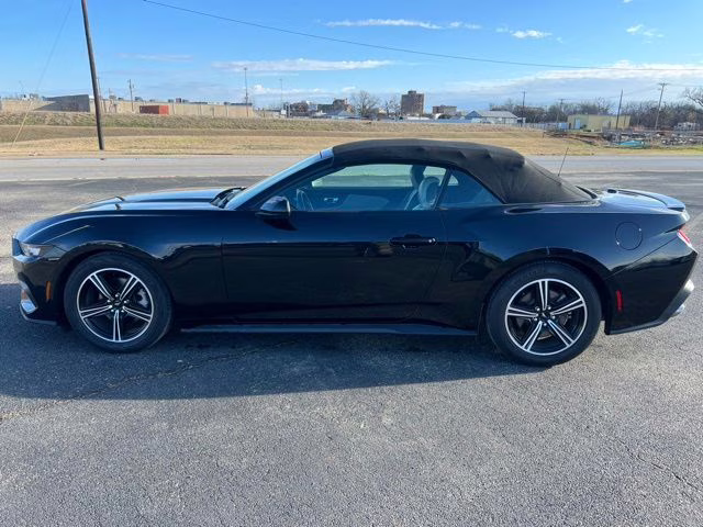 2024 Shadow Black Ford Mustang EcoBoost Premium RWD Convertible