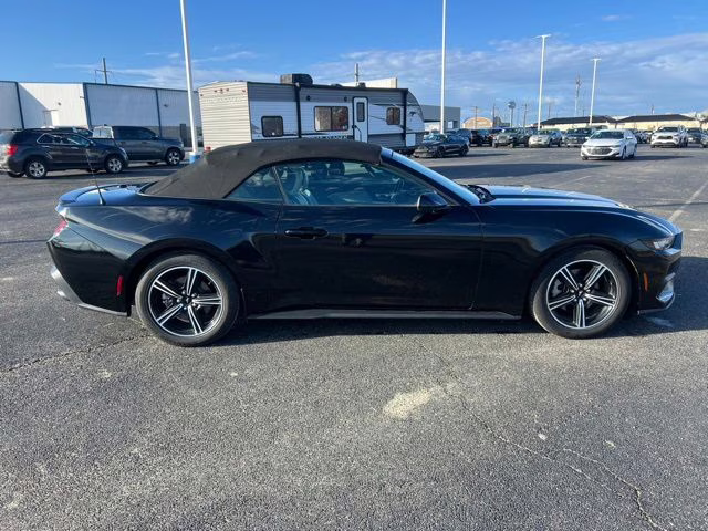 2024 Shadow Black Ford Mustang EcoBoost Premium RWD Convertible