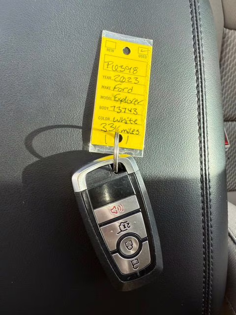 2023 White Metallic Ford Explorer XLT RWD SUV