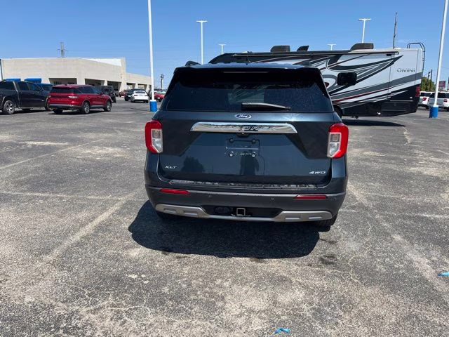 2022 Blue Metallic Ford Explorer XLT 4X4 SUV