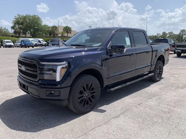 2025 Antimatter Blue Metallic Ford F-150 Lariat 4X4 Truck