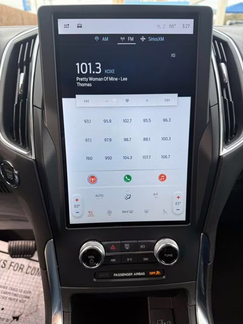 2024 White Metallic Ford Edge Titanium AWD SUV