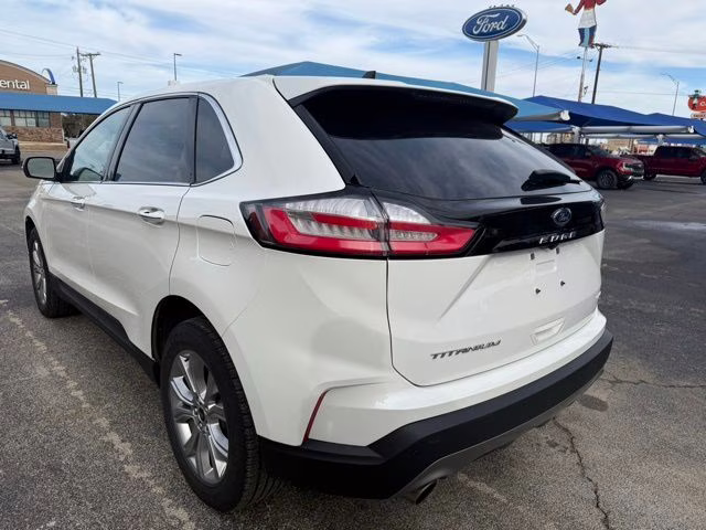 2024 White Metallic Ford Edge Titanium AWD SUV