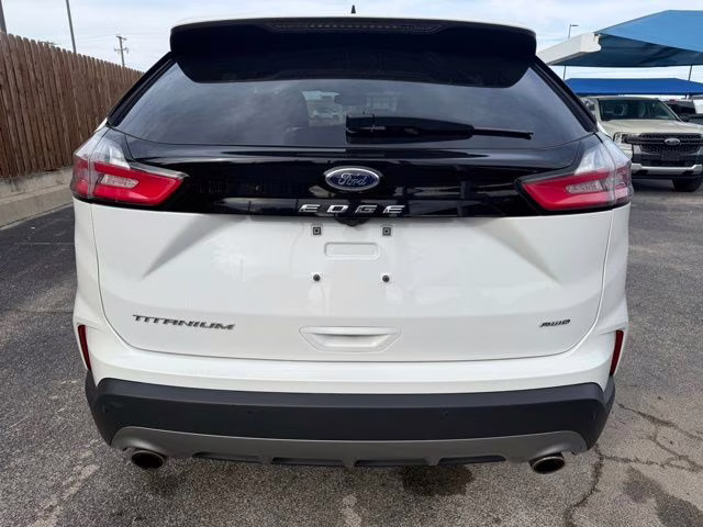 2024 White Metallic Ford Edge Titanium AWD SUV