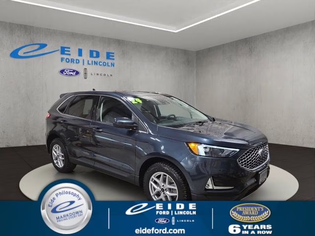 2024 Stone Blue Metallic Ford Edge SEL AWD SUV