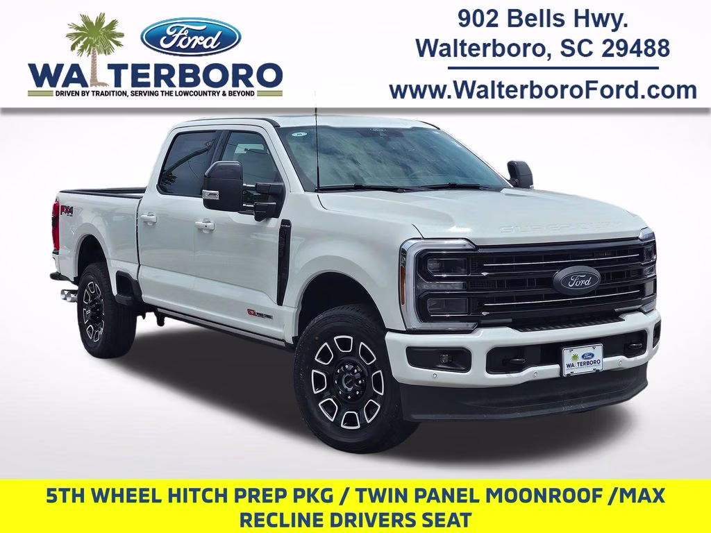 2026 Star White Metallic Tri-Coat Ford Super Duty F-250 SRW Platinum 4X4 Truck