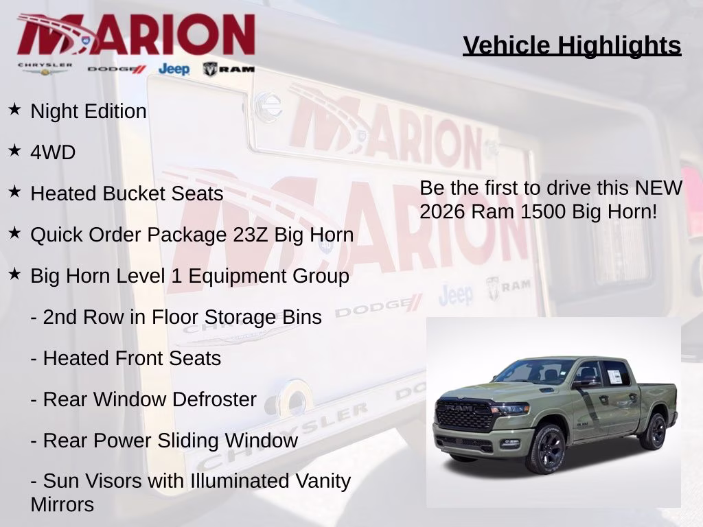 2026 Canyon Lake Ram 1500 Big Horn/Lone Star 4X4 Truck