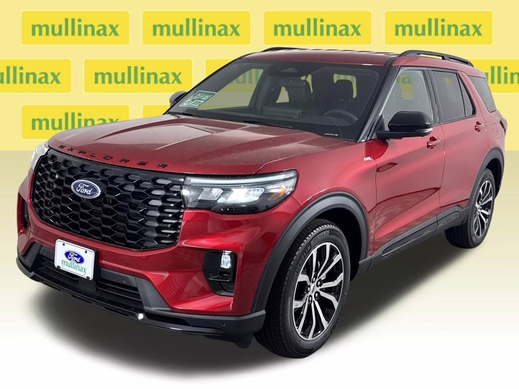 2026 Rapid Red Metallic Tinted Clearcoat Ford Explorer ST-Line RWD SUV