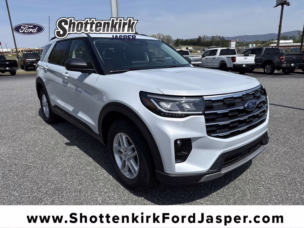 2026 Space White Metallic Ford Explorer Active RWD SUV