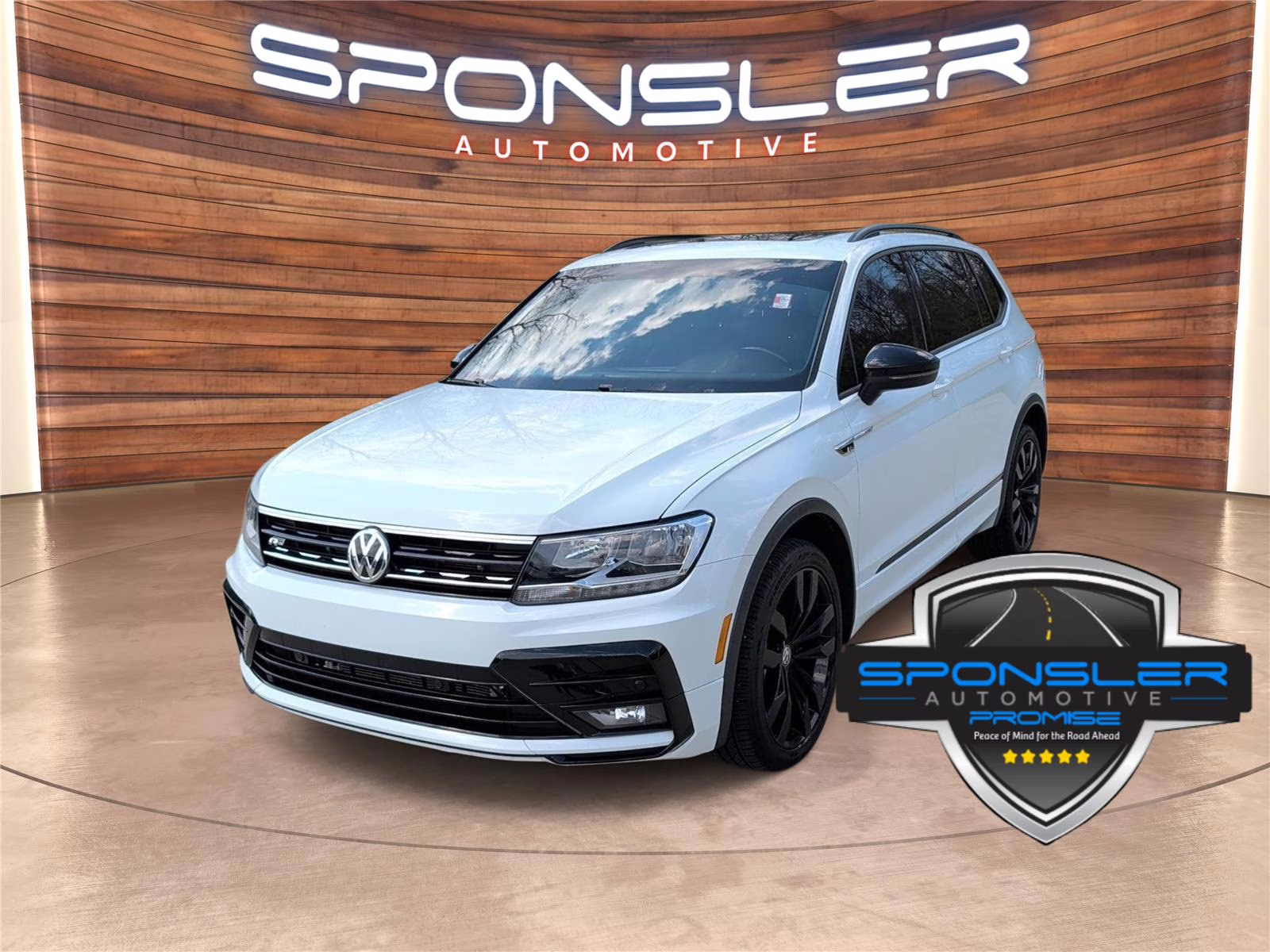 2021 Pure White Volkswagen Tiguan SE R-Line Black FWD SUV