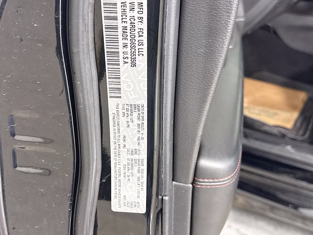 2025 DB Black Crystal Clearcoat Dodge Durango GT AWD SUV