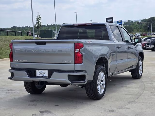 2025 Sterling Gray Metallic Chevrolet Silverado 1500 Custom 4X4 Truck