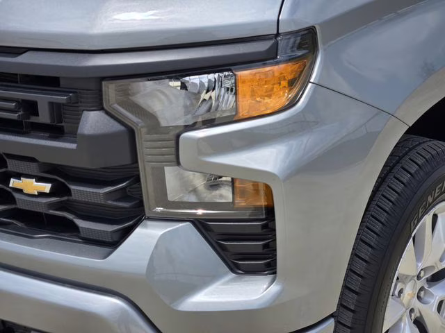 2025 Sterling Gray Metallic Chevrolet Silverado 1500 Custom 4X4 Truck