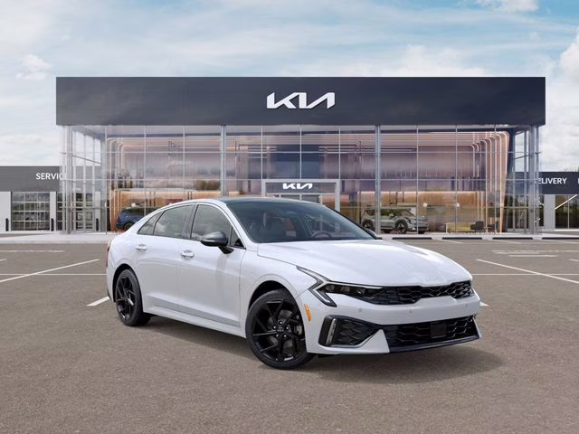 2026 Snow White Pearl Kia K5 GT-Line AWD Sedan