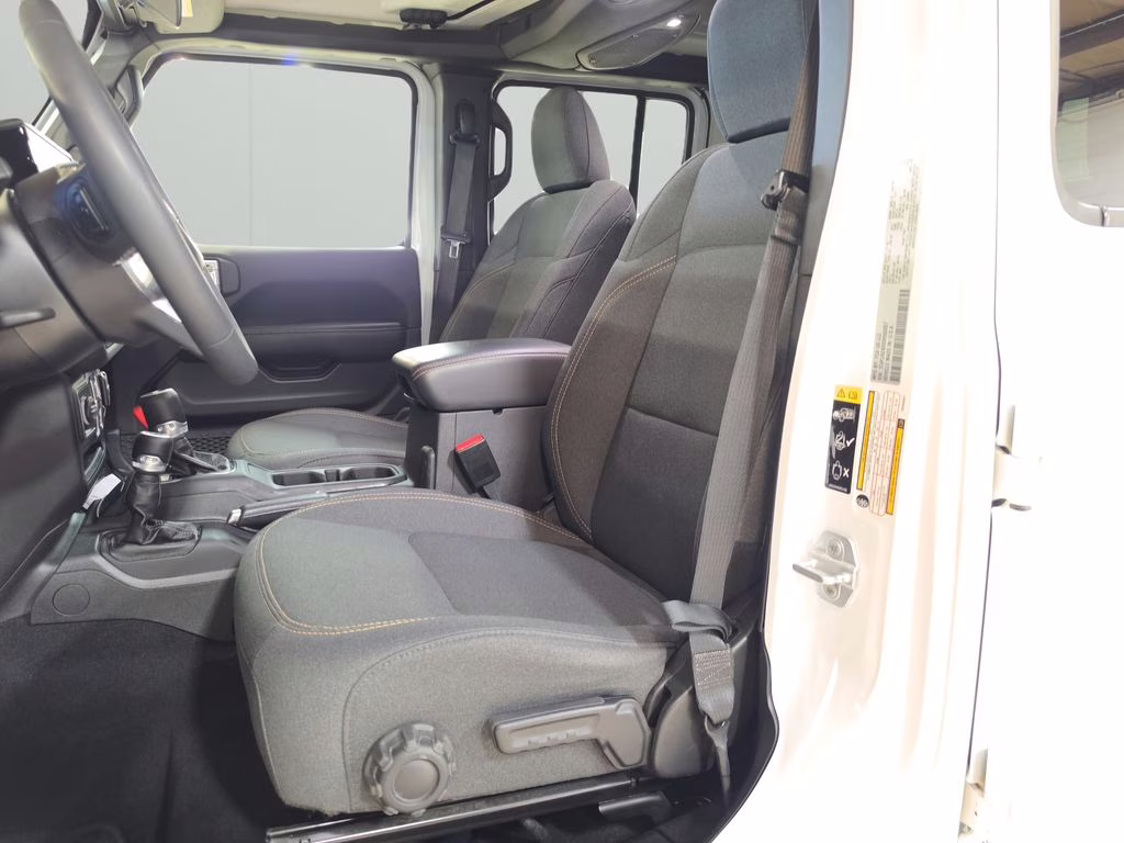 2025 Bright White Clearcoat Jeep Wrangler Sahara 4X4 SUV