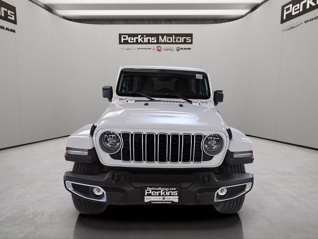 2025 Bright White Clearcoat Jeep Wrangler Sahara 4X4 SUV