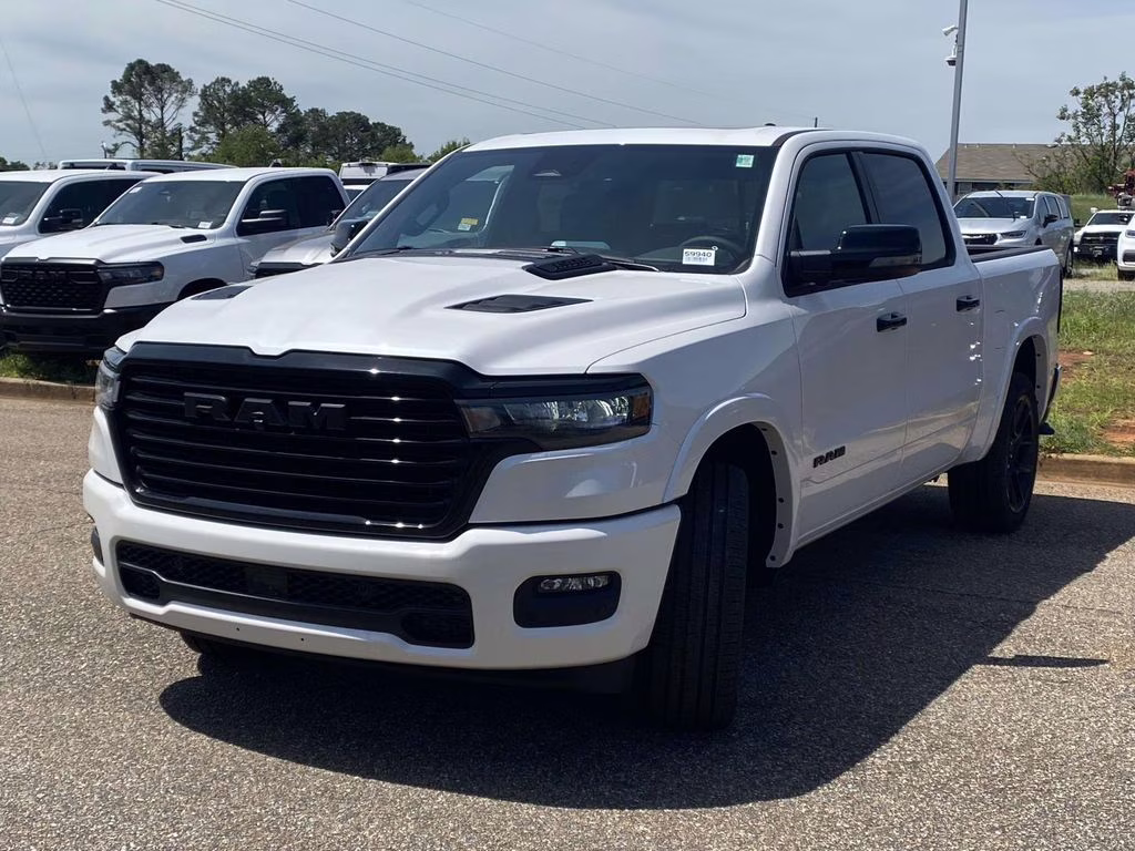 2026 Ivory White Tri-Coat Pearlcoat Ram 1500 Laramie 4X4 Truck