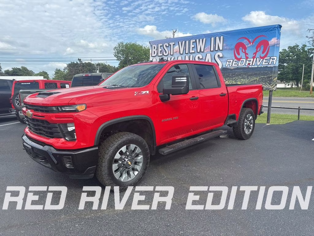 2025 Red Hot Chevrolet Silverado Custom 4X4 Truck