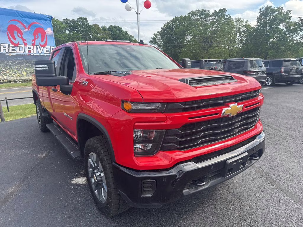 2025 Red Hot Chevrolet Silverado Custom 4X4 Truck