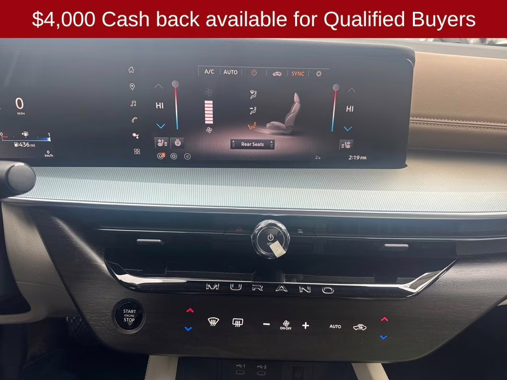 2026 Everest White Pearl/Black Nissan Murano Platinum AWD SUV