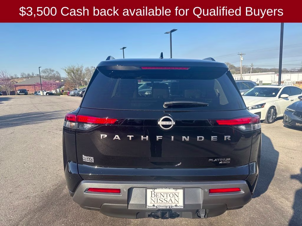 2026 Super Black Nissan Pathfinder Platinum 4X4 SUV