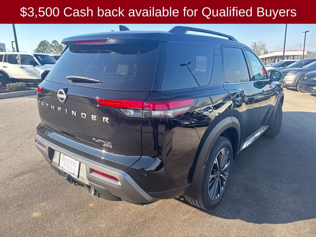 2026 Super Black Nissan Pathfinder Platinum 4X4 SUV