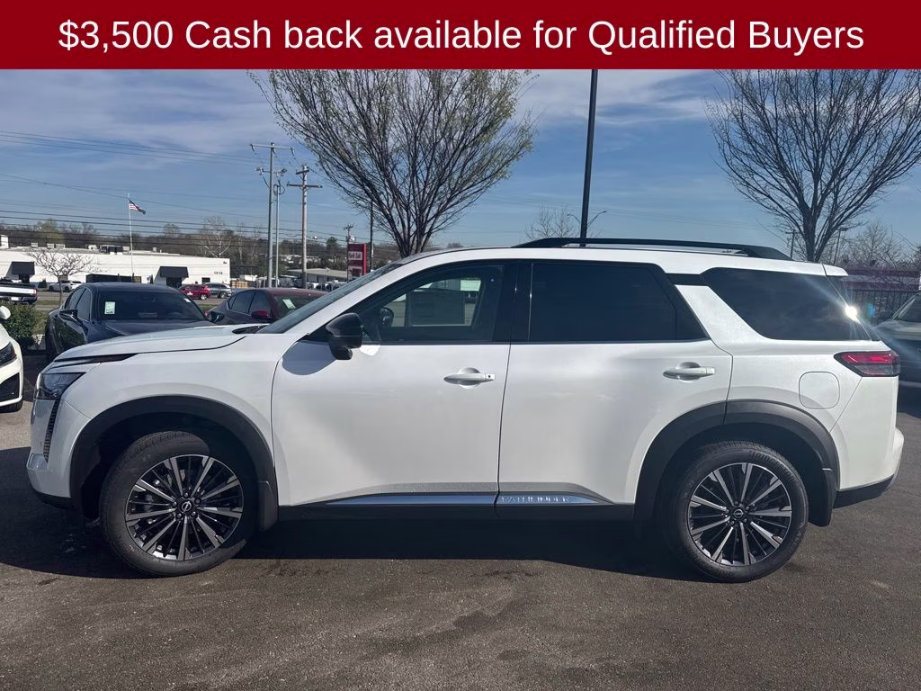 2026 Everest White Pearl Tricoat Nissan Pathfinder Platinum FWD SUV