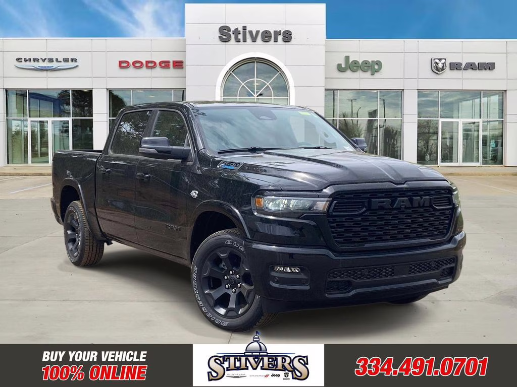 2026 Diamond Black Crystal Pearlcoat Ram 1500 Big Horn/Lone Star 4X4 Truck