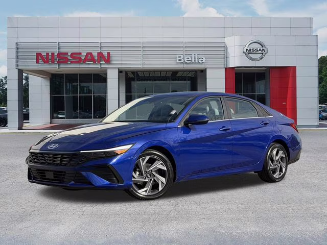 2025 Intense Blue Hyundai Elantra Limited FWD Sedan