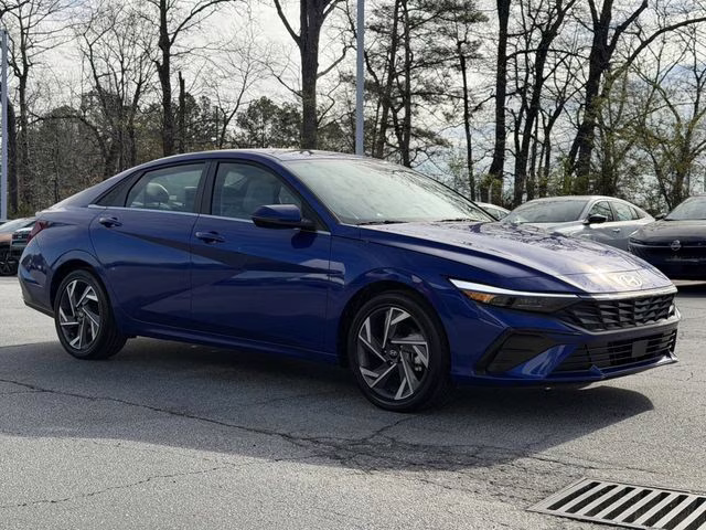 2025 Intense Blue Hyundai Elantra Limited FWD Sedan