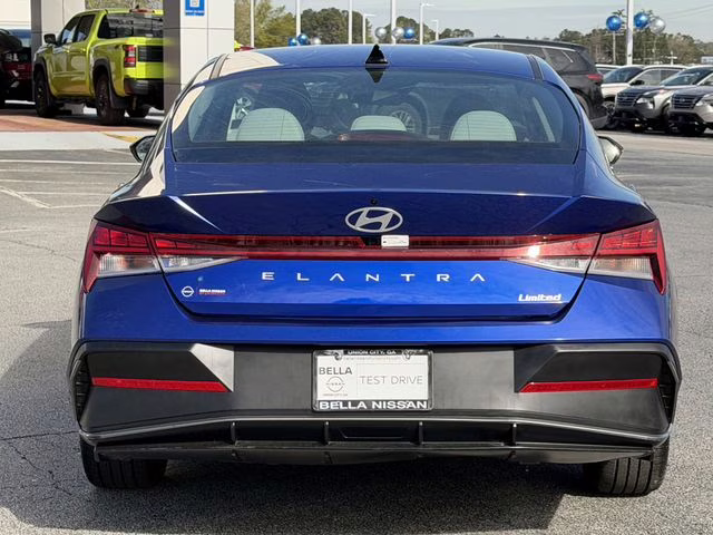 2025 Intense Blue Hyundai Elantra Limited FWD Sedan