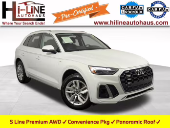 2022 Glacier White Metallic Audi Q5 45 S line Premium SUV
