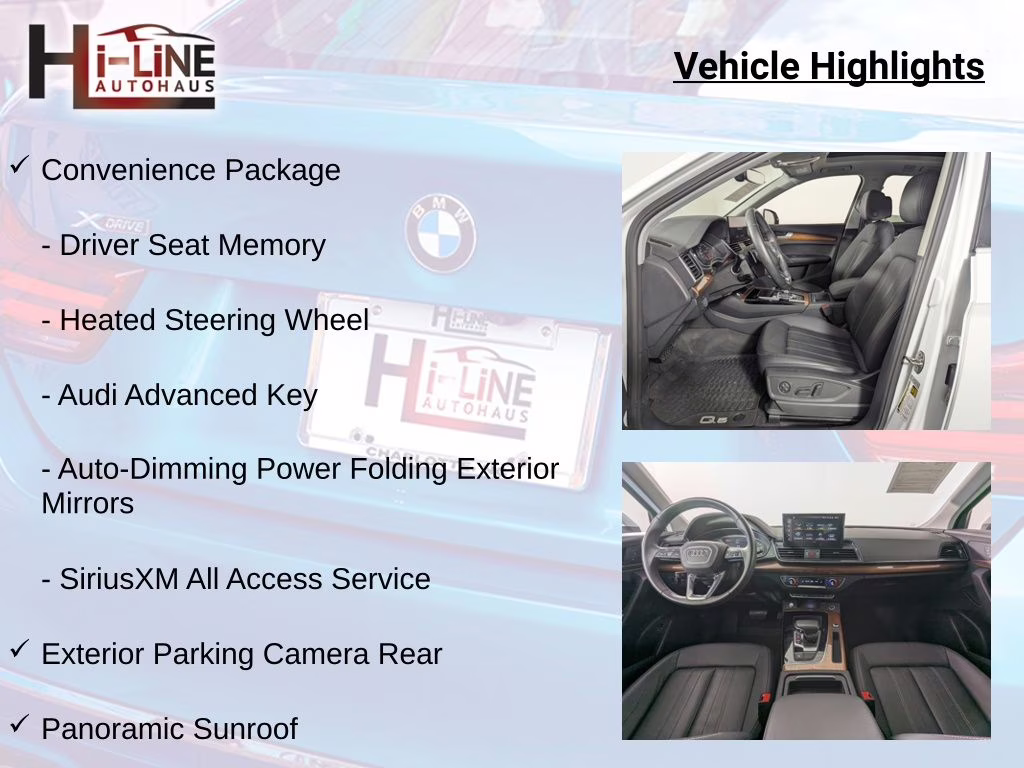 2022 Glacier White Metallic Audi Q5 45 S line Premium AWD SUV