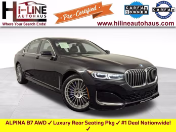 2022 Black Sapphire Metallic BMW 7 Series ALPINA B7 xDrive AWD Sedan