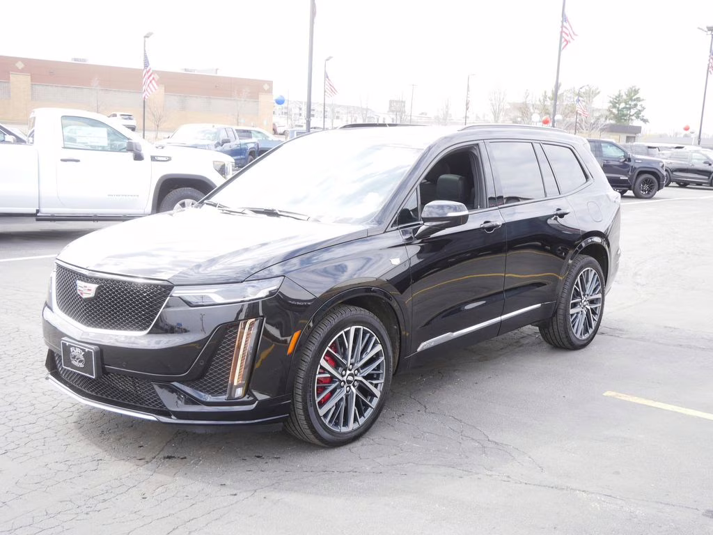 2025 Stellar Black Metallic Cadillac XT6 Sport AWD SUV