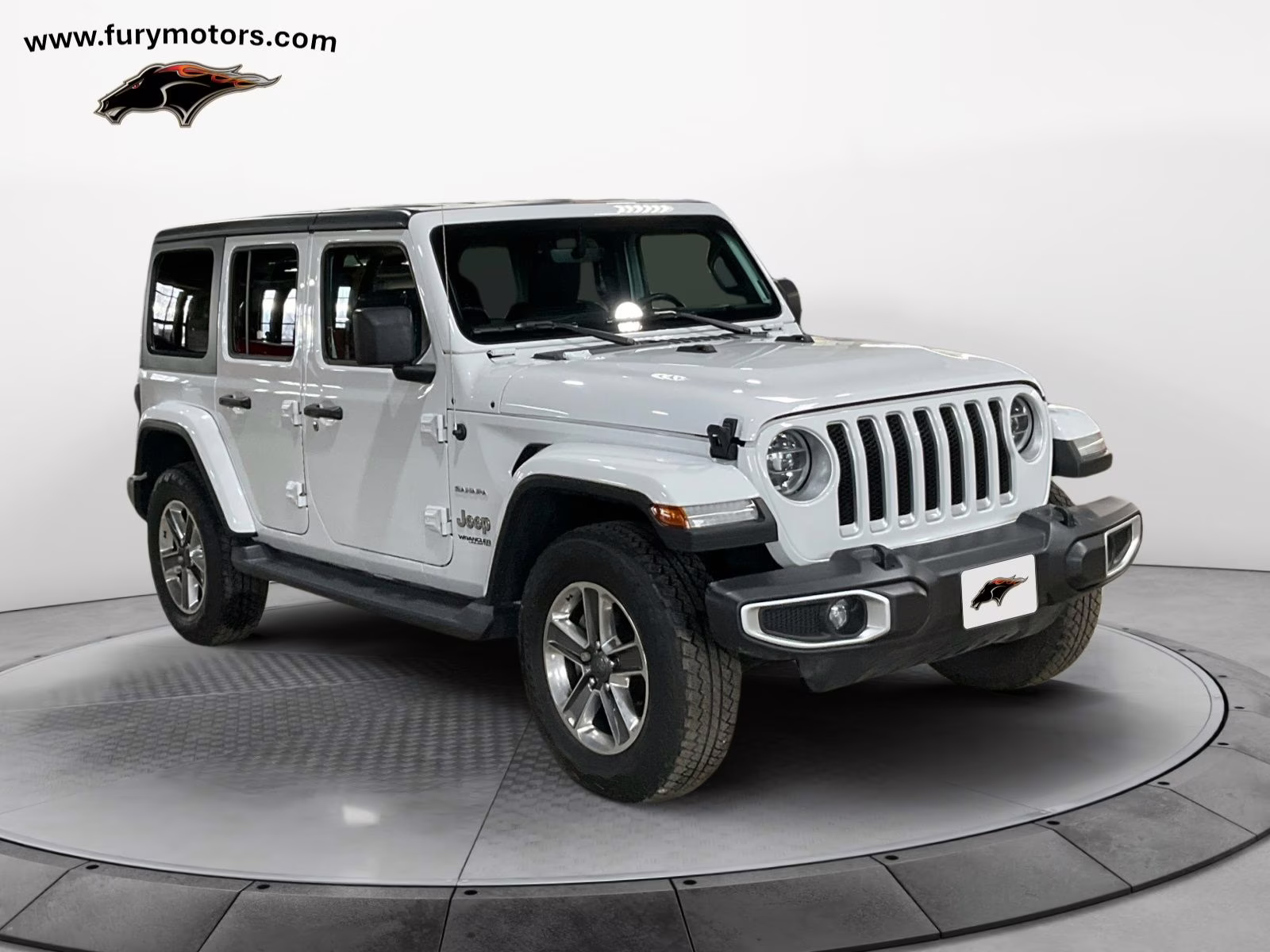 2021 Bright White Clearcoat Jeep Wrangler Unlimited Sahara 4X4 SUV