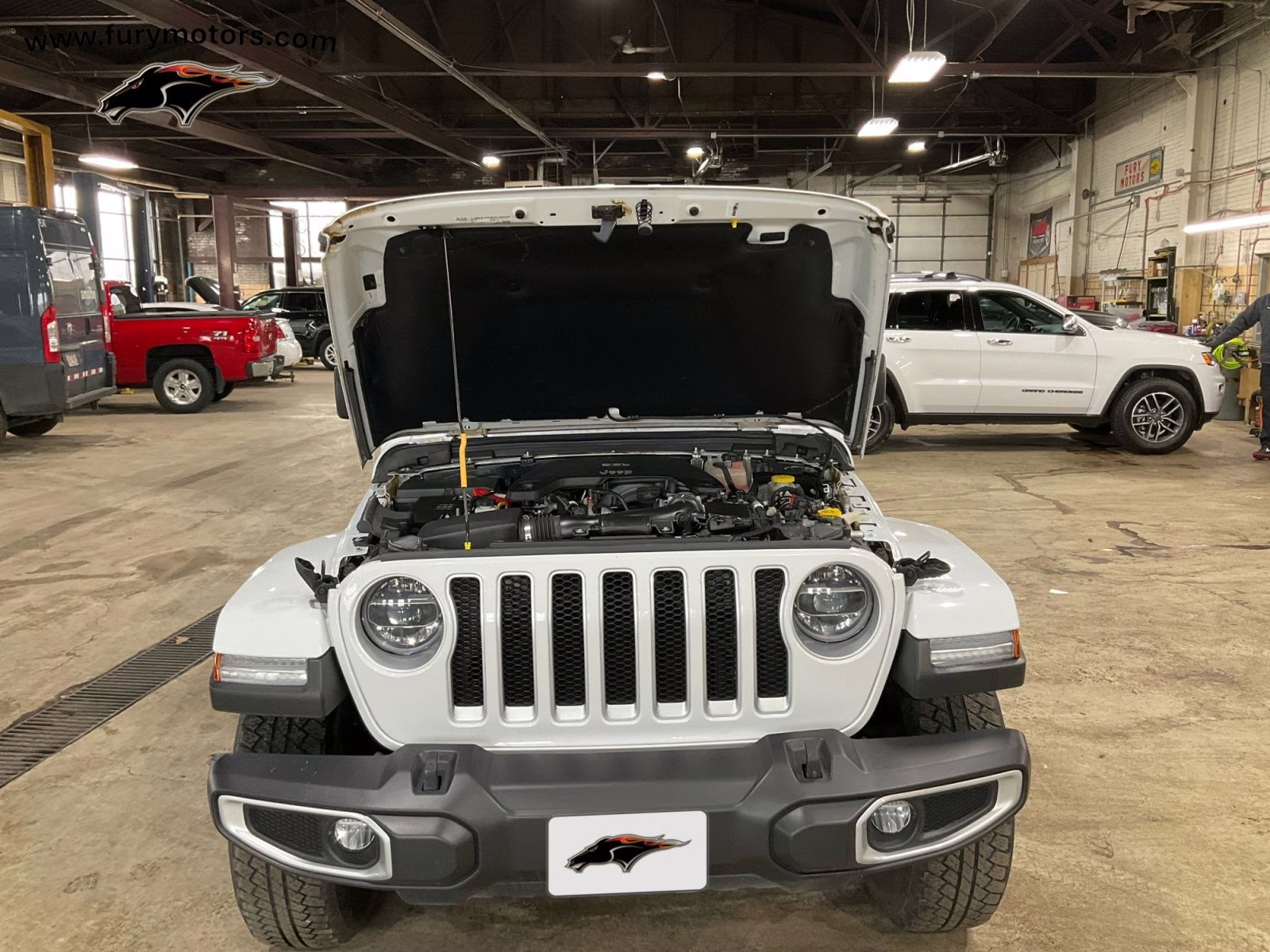 2021 Bright White Clearcoat Jeep Wrangler Unlimited Sahara 4X4 SUV