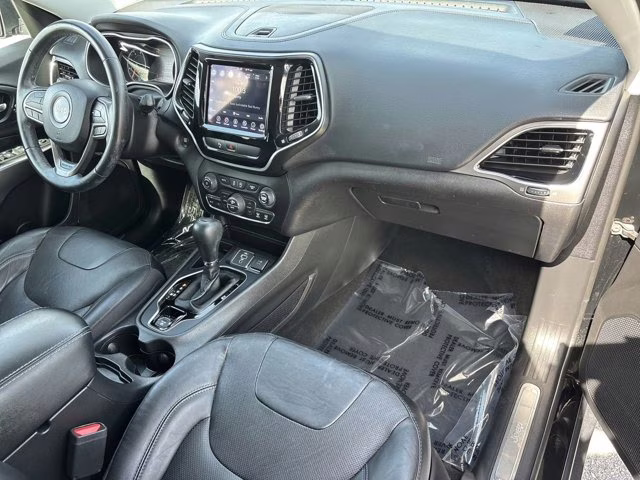 2019 Diamond Black Crystal Pearlcoat Jeep Cherokee Limited FWD SUV