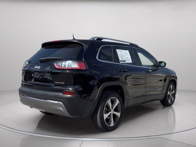 2019 Diamond Black Crystal Pearlcoat Jeep Cherokee Limited FWD SUV