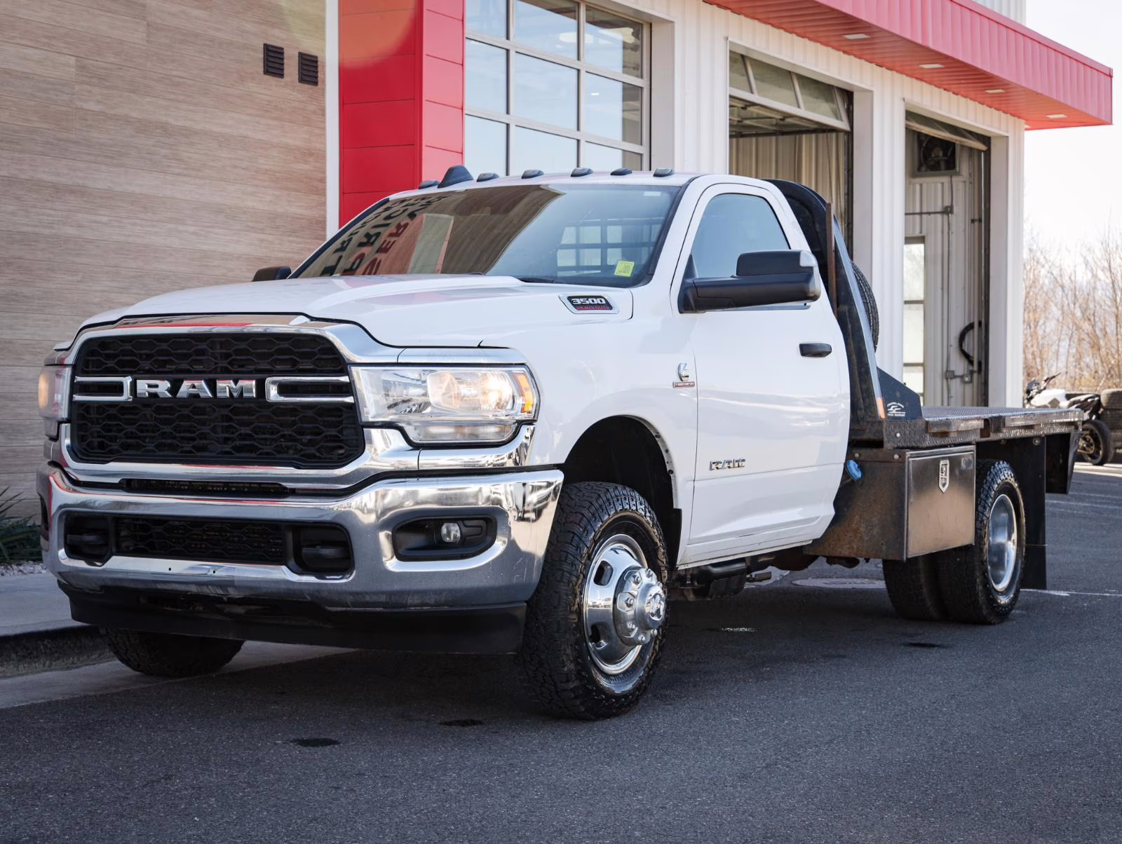 2022 Bright White Clearcoat Ram 3500 Chassis Cab Tradesman 4X4 Truck