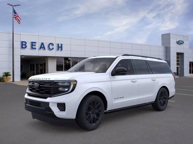 2026 Star White Metallic Tri-Coat Ford Expedition Max Platinum 4X4 SUV