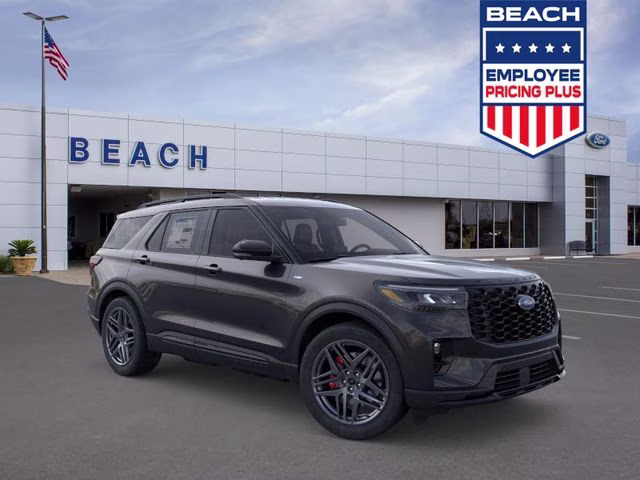 2026 Agate Black Metallic Ford Explorer ST-Line RWD SUV