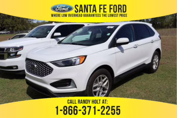 2024 White Ford Edge SEL AWD SUV