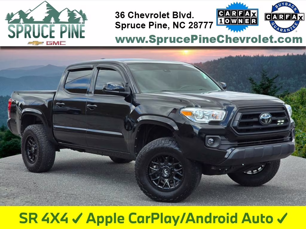 2021 Midnight Black Metallic Toyota Tacoma SR 4X4 Truck