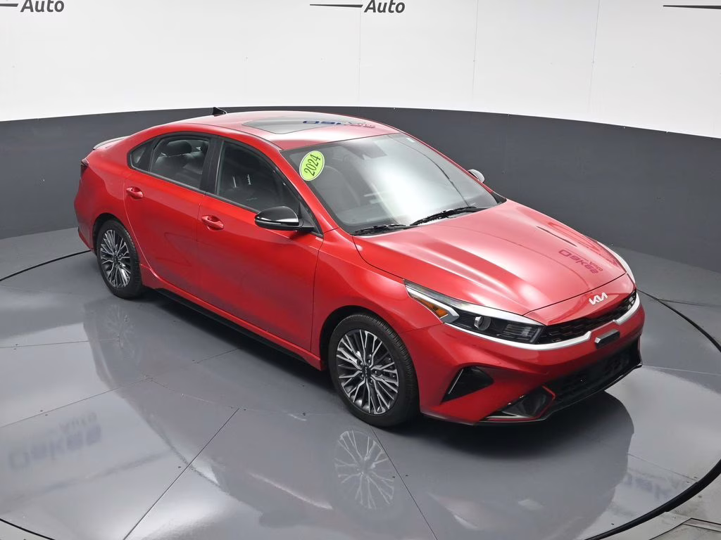 2024 Currant Red Kia Forte GT-Line FWD Sedan