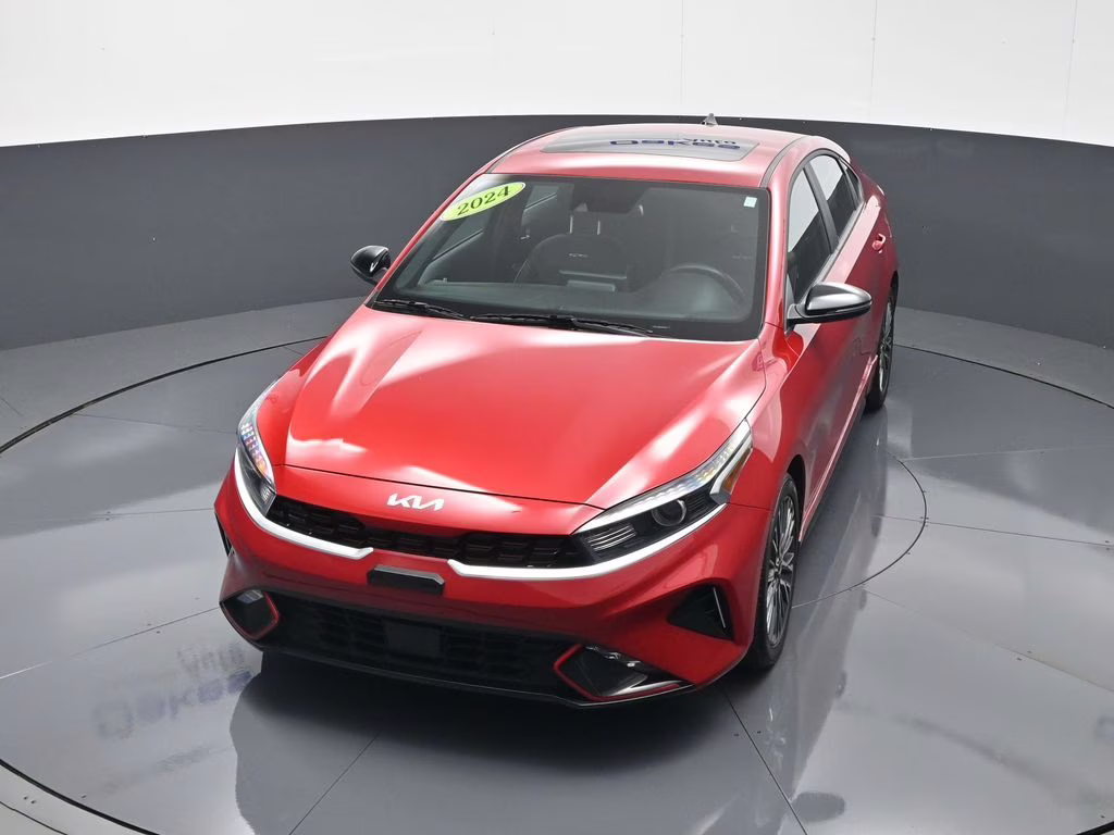 2024 Currant Red Kia Forte GT-Line FWD Sedan
