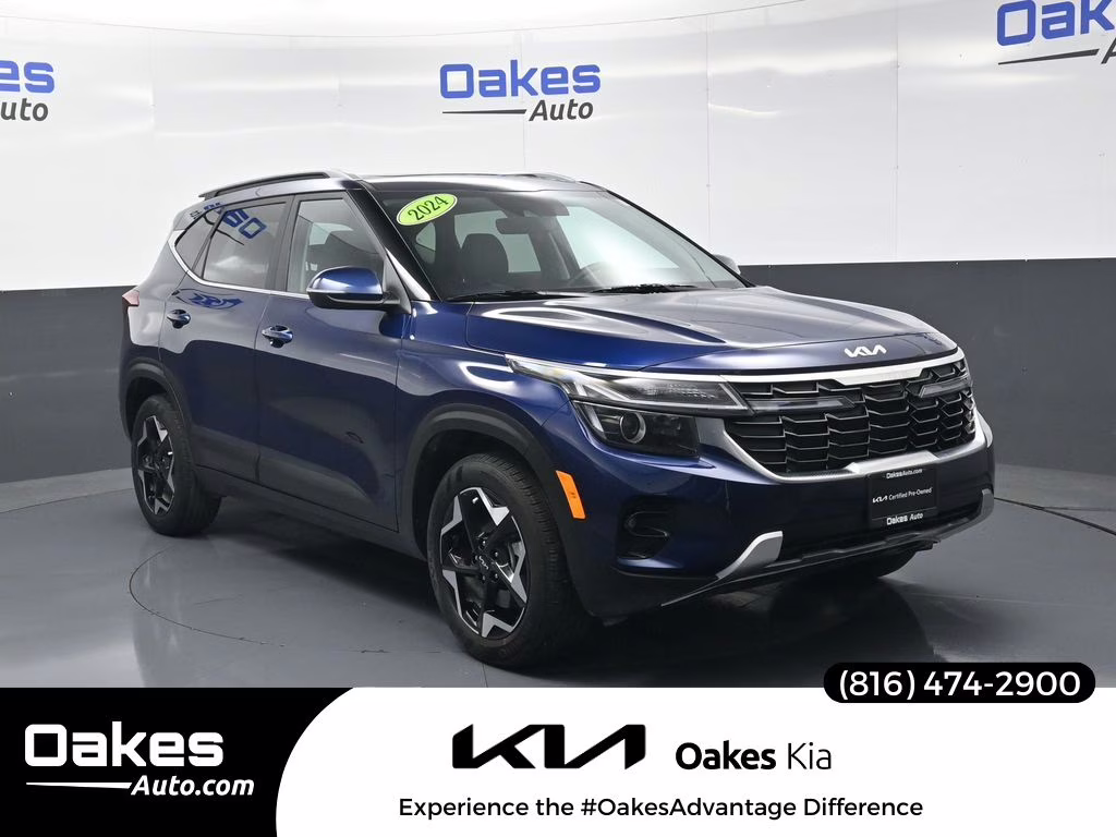 2024 Dark Ocean Blue Kia Seltos EX AWD SUV