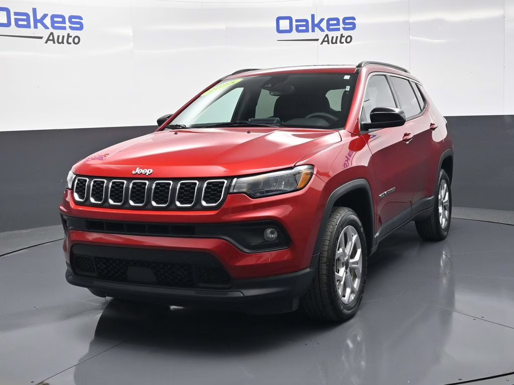 2025 Red Hot Pearlcoat Jeep Compass Latitude 4X4 SUV