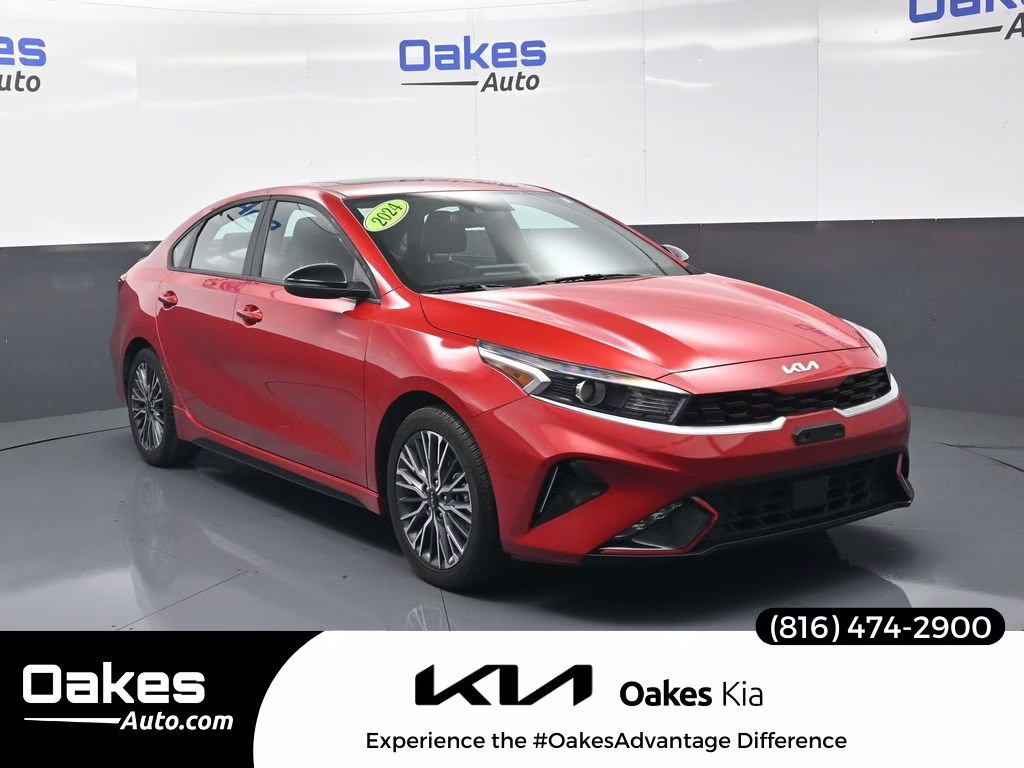 2024 Currant Red Kia Forte GT-Line FWD Sedan