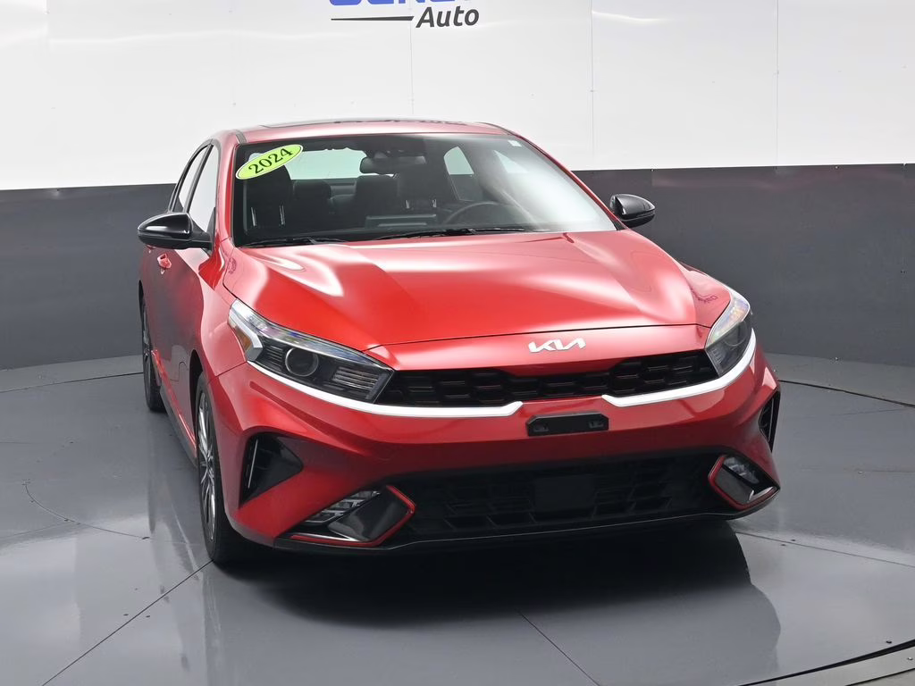 2024 Currant Red Kia Forte GT-Line FWD Sedan